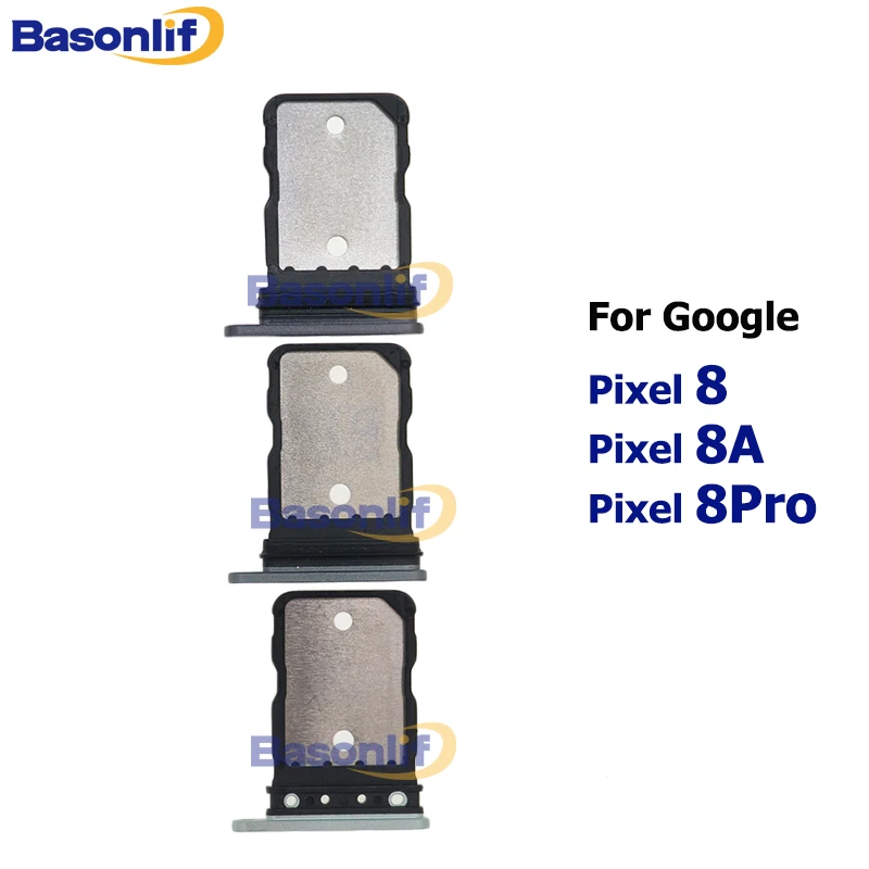 Basonlif SIM Tray Holder For Google Pixel 8 Pro 8Pro 8A Sim Card Replacement Parts