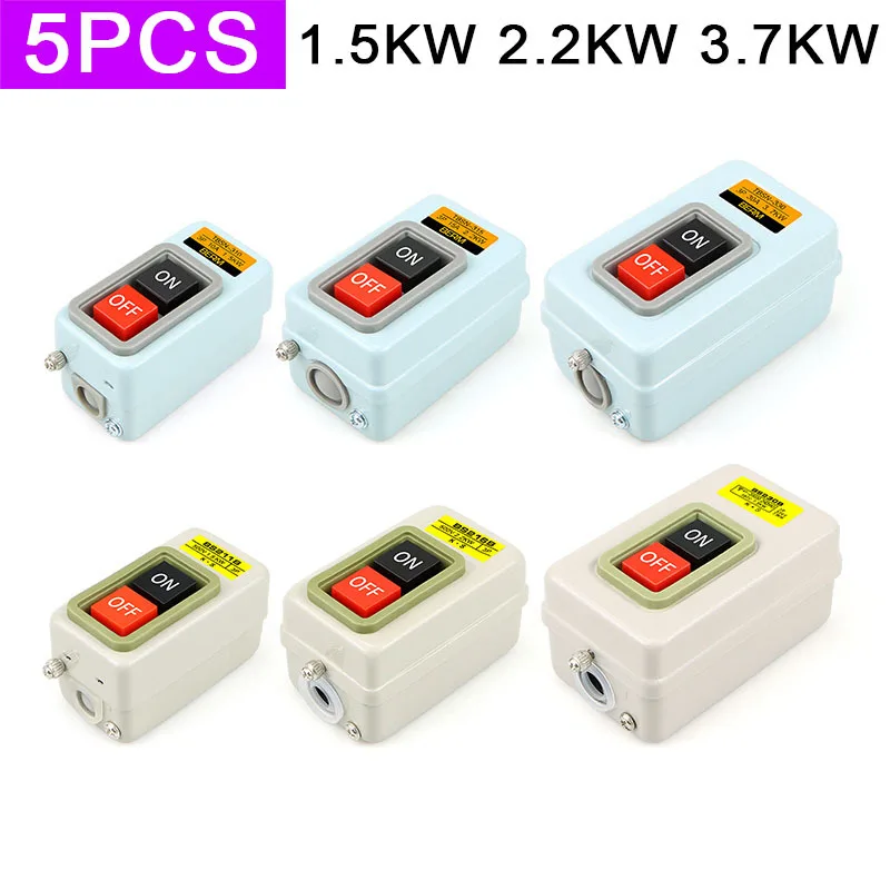 

5 шт. BS211B 216B 230B Start Push Кнопка управления питанием TBSN-315 310 TBSS-315 2,2 кВт TBSN-330 3,7 кВт TBSP-330 3,7 кВт 1,5 кВт