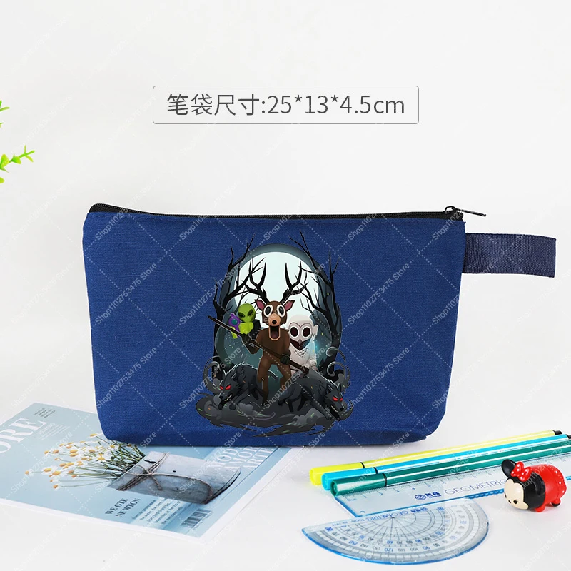 لعبة 99 ليال في الغابة الاطفال حقيبة أقلام رصاص Kawaii القرطاسية كيس التخزين الأطفال أنيمي لطيف القلم حالة حقائب مكياج هدية عيد الميلاد