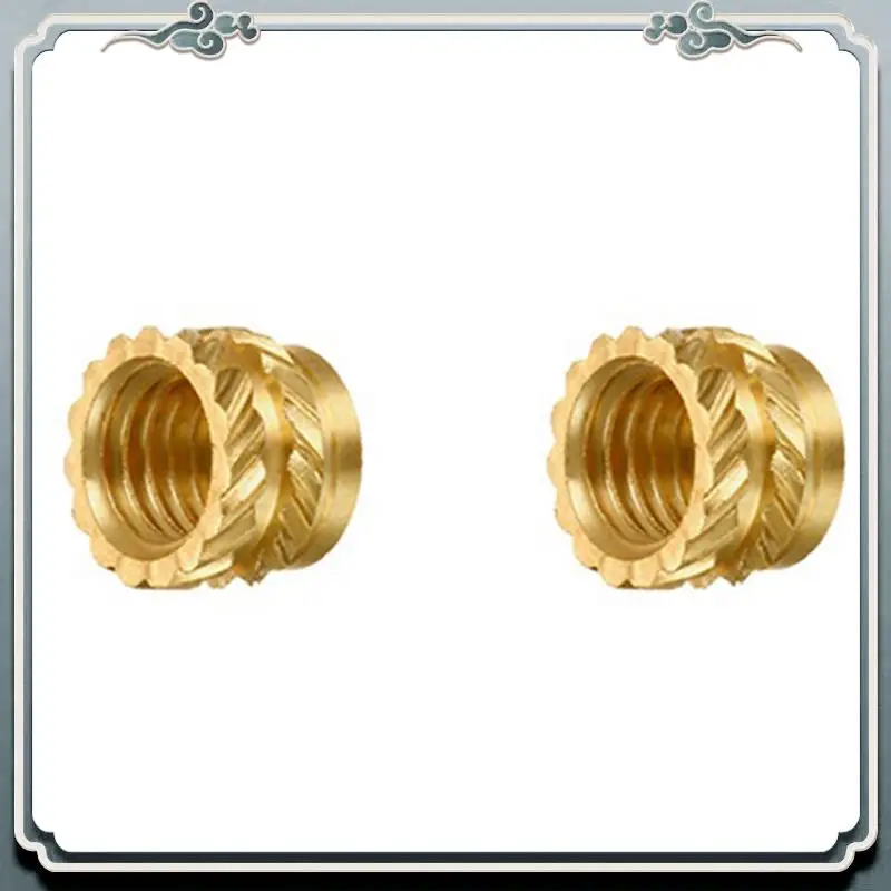 

Premium 200Pcs M3 Thread Knurled Brass Threaded Heat Set Heat Resistant Insert Embedment Nut,M3X5X4,For 3D Printer Voron 2.4 Etc