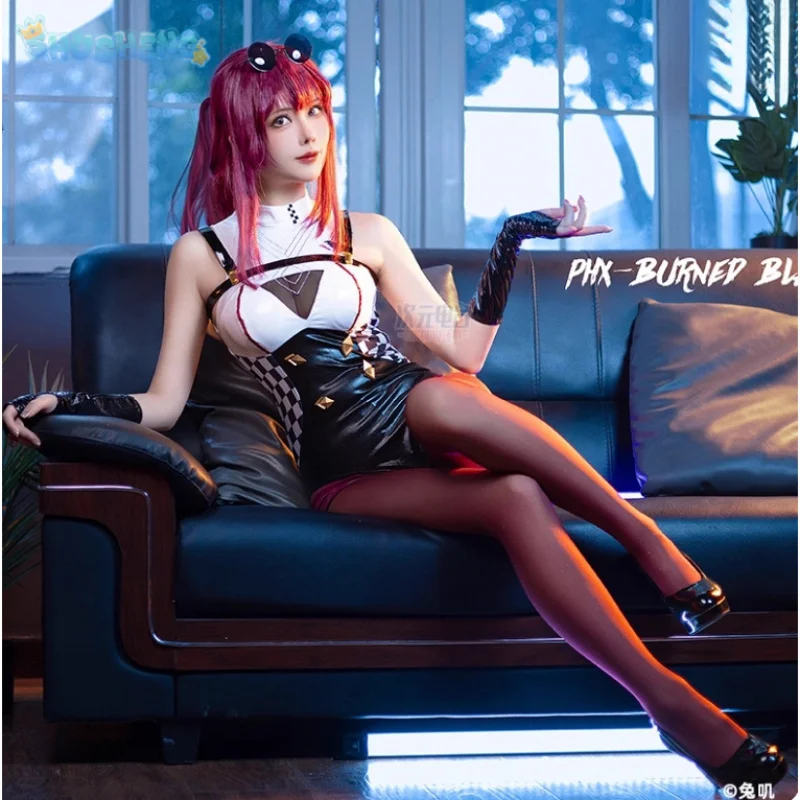 

In stock Kafka Cosplay Honkai: Star Rail Costume Coat stockings gloves jumpsuit sexy cute outfit Halloween party Woman uniform