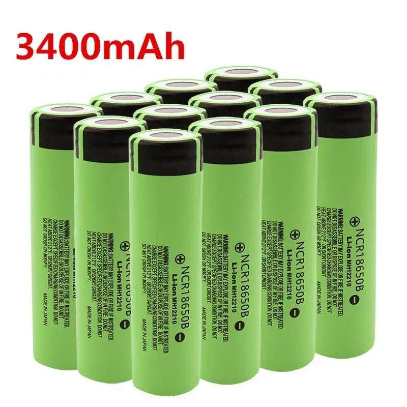 2023 New Original NCR18650B 3.7V 3400mah 18650 Lithium Rechargeable Battery for Flashlight Batteries and USB Charger