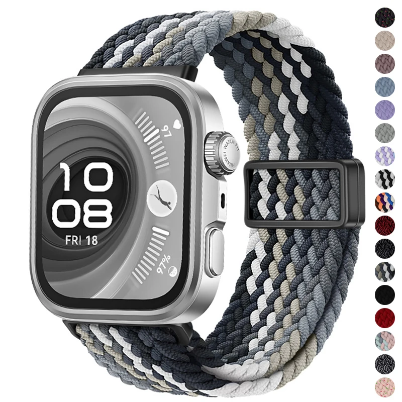 

Нейлоновый плетеный ремешок для Huawei Watch Fit 5/5pro, магнитный регулируемый удобный браслет для Huawei Watch Fit 4/4Pro/3