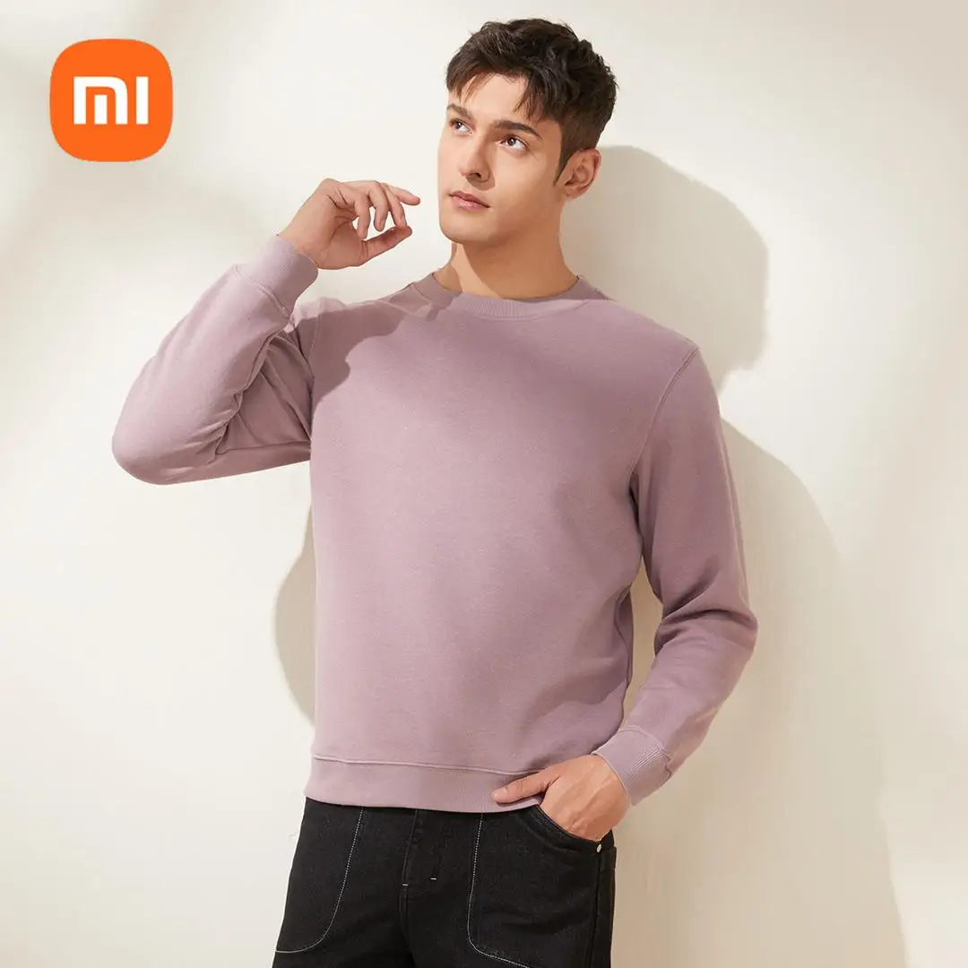 xiaomi mijia 90 men and women four seasons composite milk silk sports and leisure hoodie with solid color hoodie