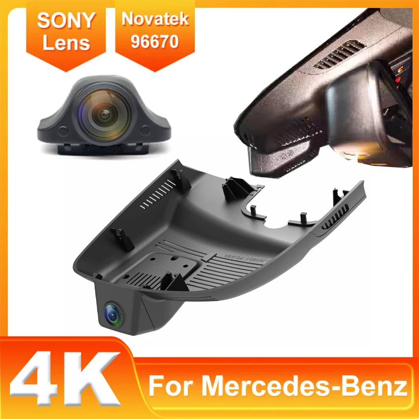 Car Video Recorder Night Vision UHD 4K 2160P DVR Dash Cam for Mercedes Benz GLA CLA A Class W176 X156 C117 X117 2015~2020