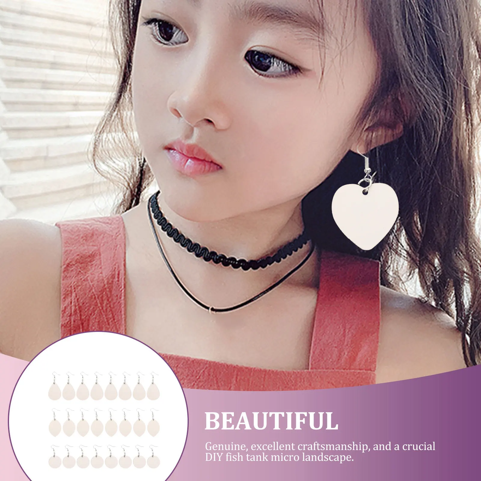 

1 set 1 Set Of Earring Pendants Diy Supply Blank Sublimation Ornaments Earring Blanks Handmade Craft Kit Jewelry Making