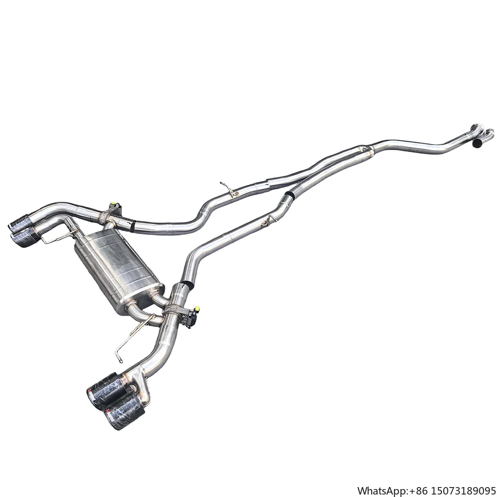 

Exhaust for G01 G02 X3 X4 M40i B58 3.0t Ss304 Muffler Valved Catback Exhaust Tips with Remote Control Valve