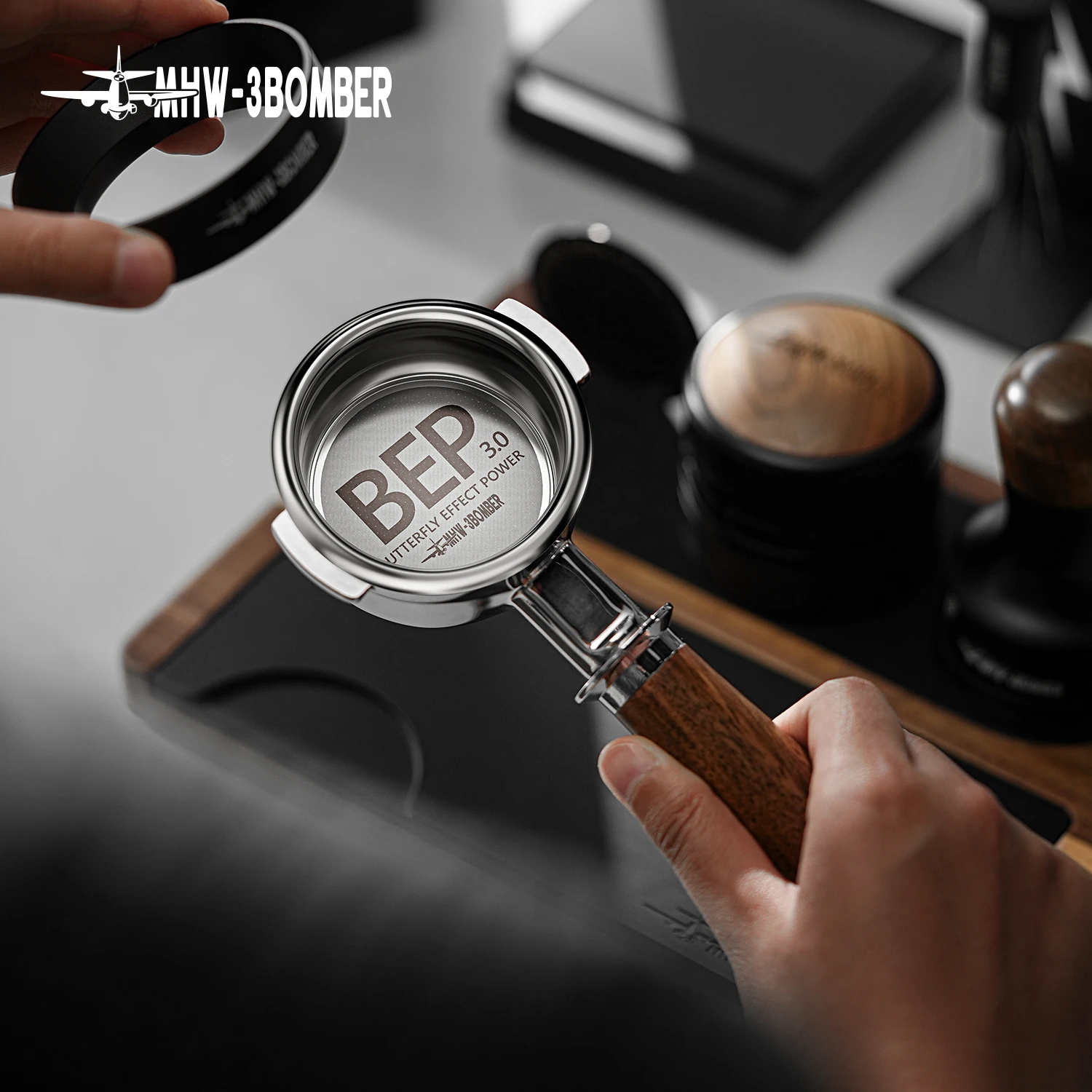 Cesto de Filtro MHW-3BOMBER BEP 3.0 58mm de Precisão para Espresso, Cesto de Extração Alta em Aço Inoxidável, Ferramentas para Barista