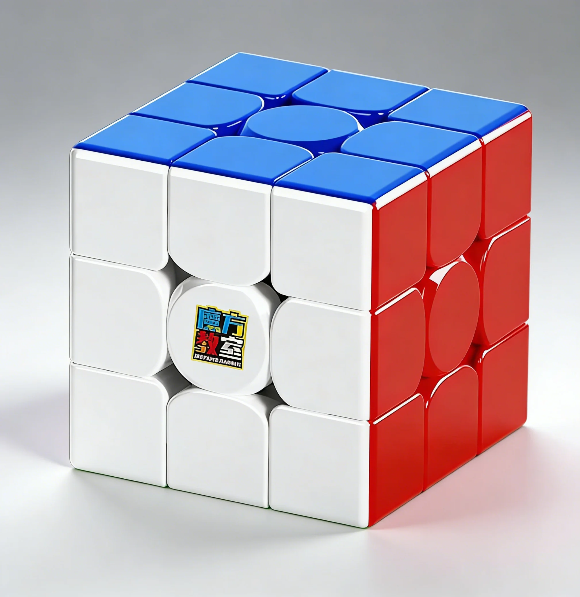 

3x3 Magnetic Puzzle Cube, Stickerless, Includes Stand – Problem-Solving Brain Teaser Toy for Children and Adults