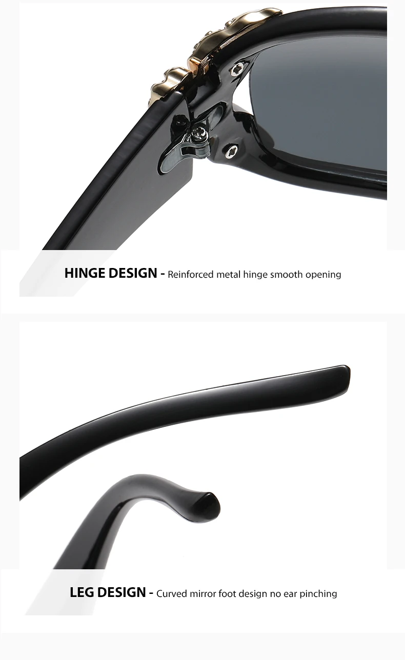 Modische und elegante Schmetterlings-Sonnenbrille für Damen im Freien, UV-Schutz, Sonnenschutz, bunte Sonnenbrille JH3058 – Detail 8