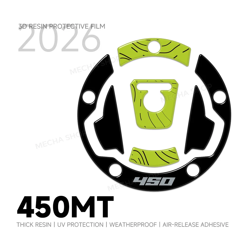 

For 450MT MT 450 2024-2026 Motorcycle Accessories 3D Gel Tank Cap Paint Protection Stickers Kit