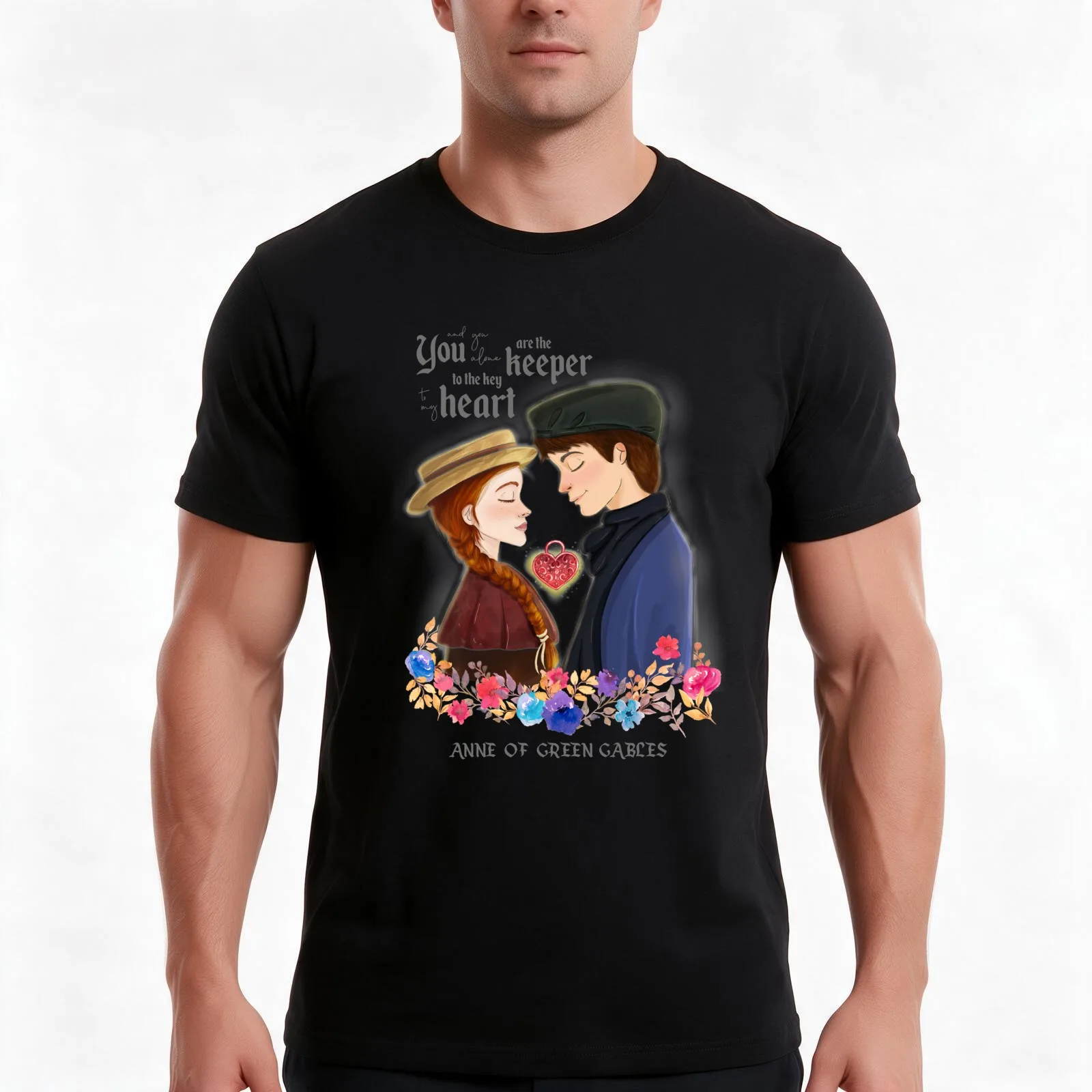 Anne and Gilbert - Anne with an E Series - Anne of Green Gables T-Shirt, Summer Casual Cotton Tee, Oversized Streetwear Tops