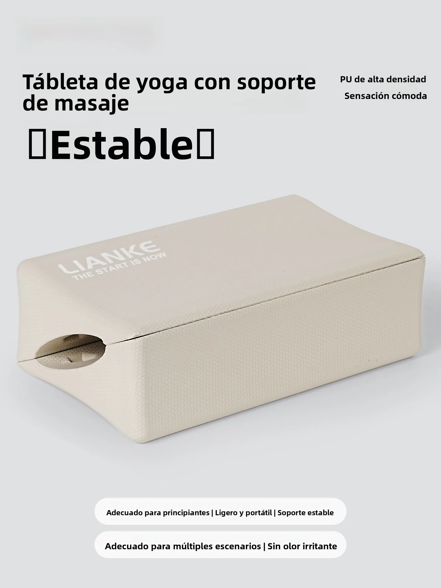 Bloque Triangular de Yoga Lianke, Almohada de Masaje, Bloque de Relajación Triangular, Equipo de Yoga y Fitness