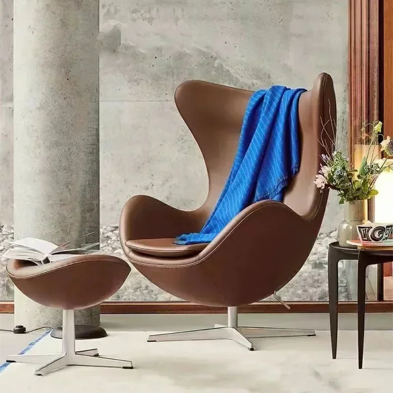 Customized designer study, rotating single chair, living room, balcony, leisure egg shell , rest area, snail egg , cro