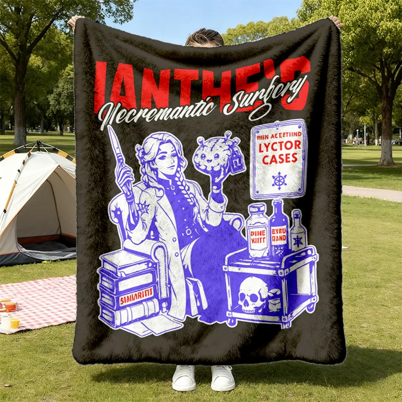 IANTHE'S NECROMANTIC SURGERY, The Locked Tomb Series, Tamsyn Muir, Ninth House, Harrowhark Gift Warm Blanket Cozy Blanke