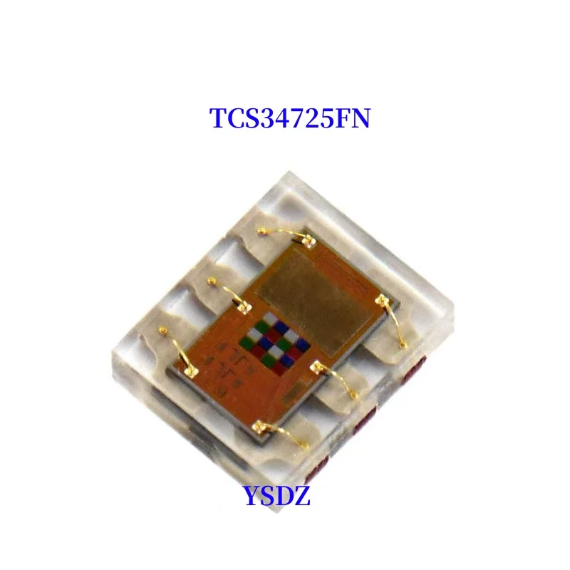 

5 шт. ~ 50 шт./лот, 100% 4, новый TCS34725FN TCS34725F TCS34725 DFN-6, светлые цифровые преобразователи, цвет