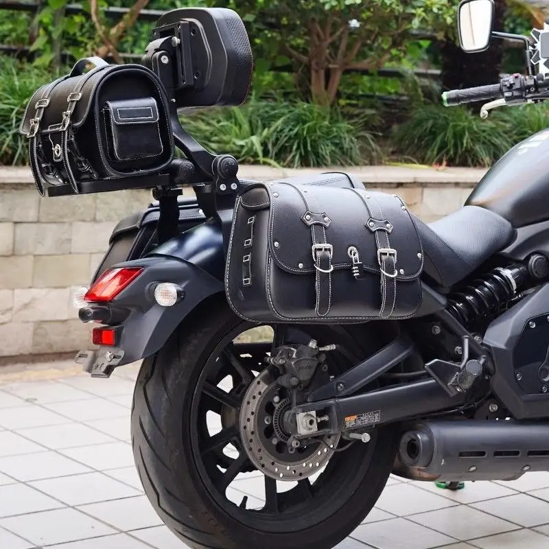 For Kawasaki Vulcan S 650 EN650 VN650 15-26 Motorcycle Accessories Quick Release Saddlebags Side Bags Waterproff Bags Pannier