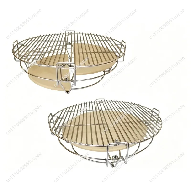 Divide and Conquer Cooking System for 18 Inch Round Kamado BBQ Grill Accessories 18inch 22inch 25inch