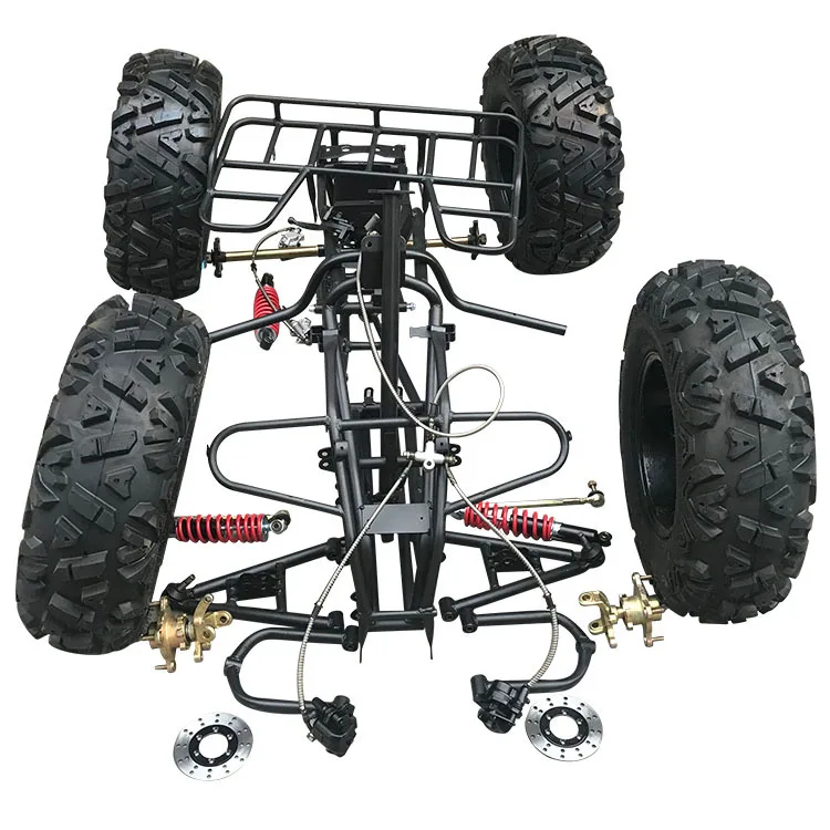 

YK-ATV-009 New Four-Wheel Bull ATV Accessories Modification 12inch Aluminum Wheels Front/Rear Disc Brakes Suspension