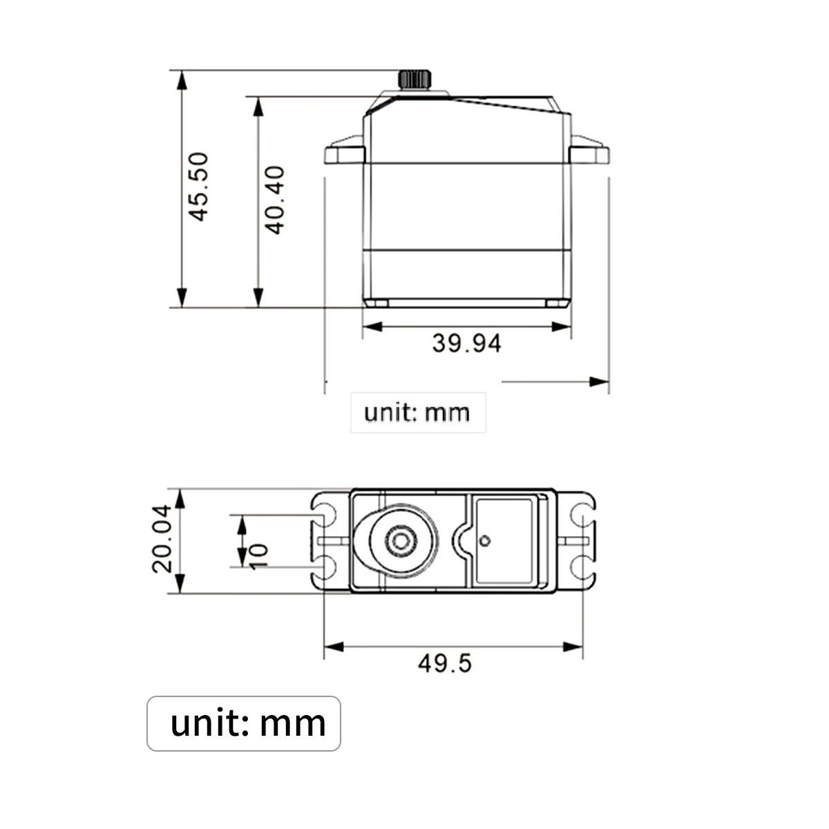 1PCS 35KG High Voltage Bus Servo HTS-35H Three-port Robot Steering Gear with Data Feedback