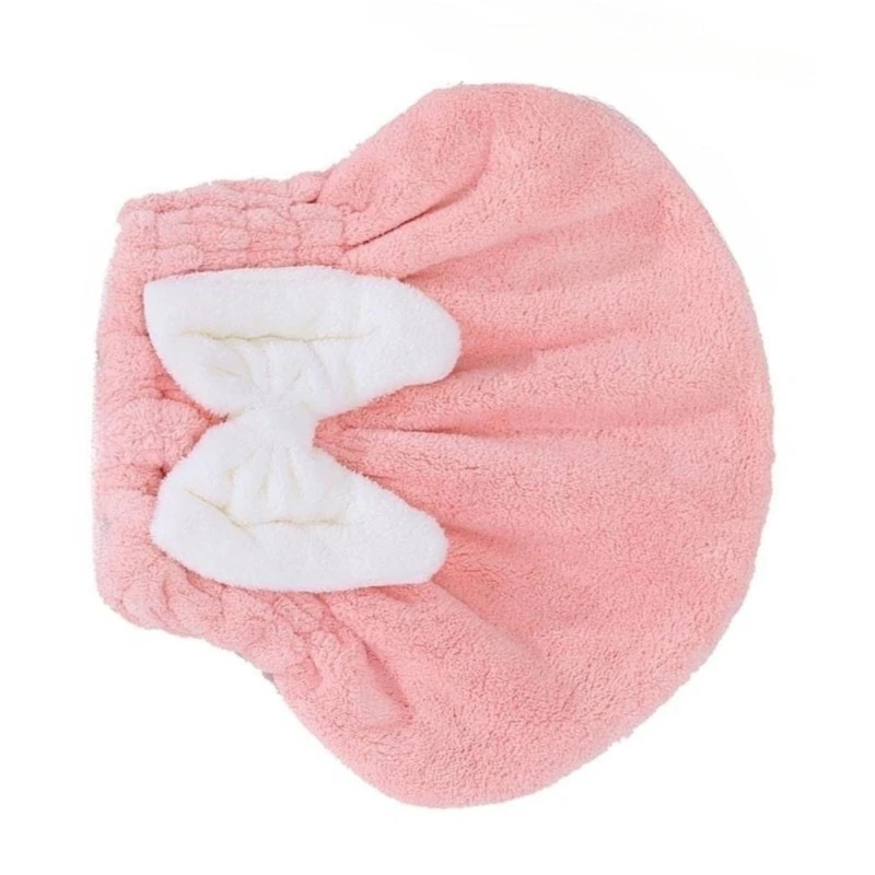 Khăn Microfiber Siêu Thấm Có Thắt Nơ Nhanh Khô Khăn Quấn Tóc Cho Tóc Ướt, Phụ Kiện Phòng Tắm Dropsale