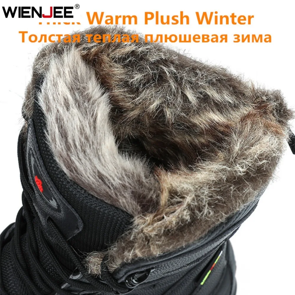 Winter Waterproof Men Boots Plush Super Warm Snow Boots Men Sneakers Ankle Boots Outdoor Men's Desert Boots Botas Hombre view 2