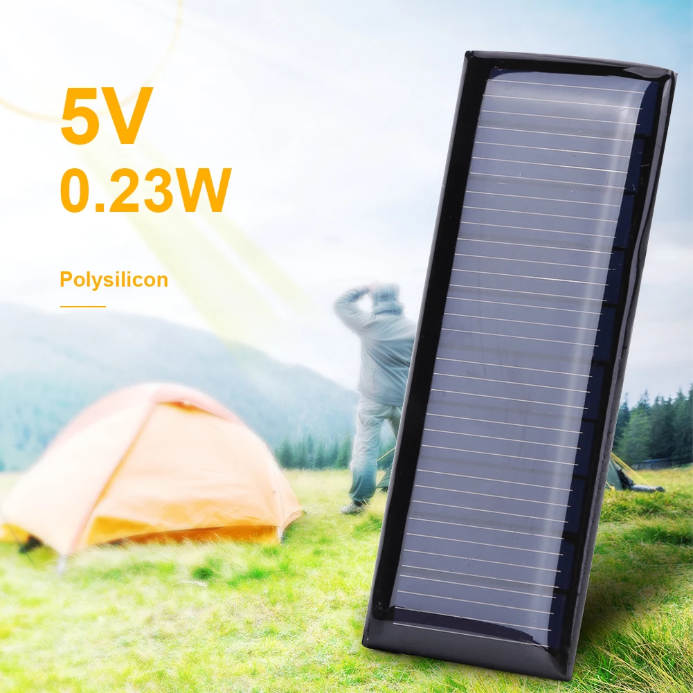 100-1pcs Mini Solar Cell Panel 5V 0.23W 45MA Pocket Solar Charging Panels Polysilicon Power Bank for 3.7V Solar Toy/LED Light