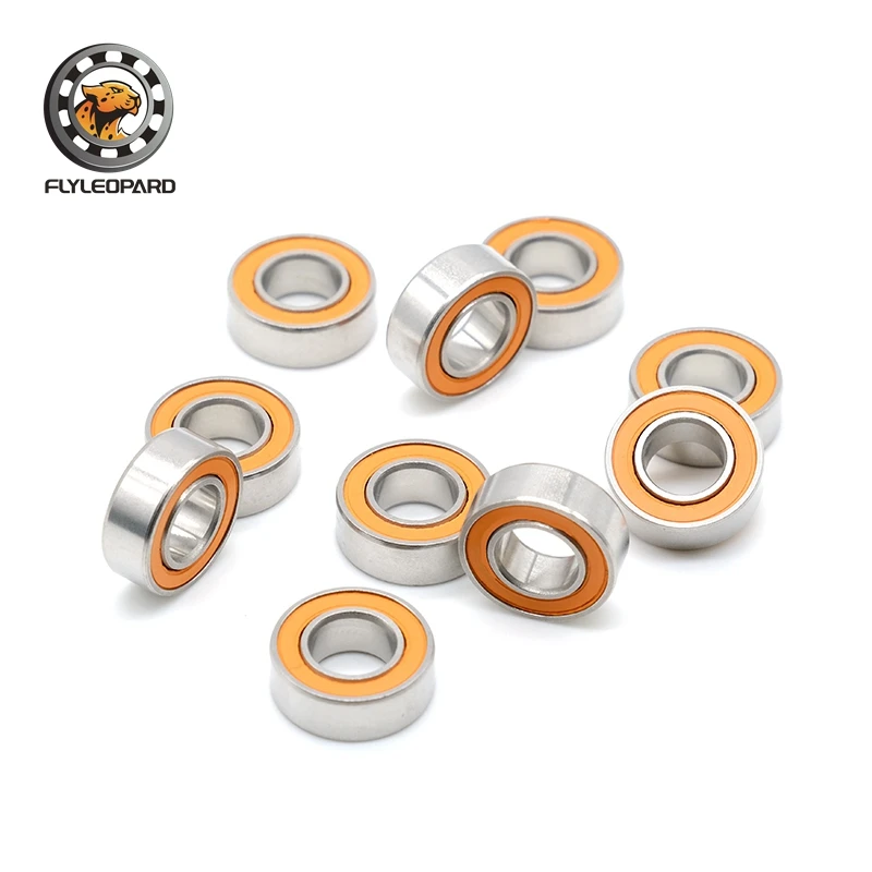 Łożysko S688-2RS 10 SZTUK 8x16x5 mm LD Łożysko kulkowe hybrydowe ceramiczno-stalowe ze stali nierdzewnej ABEC-7