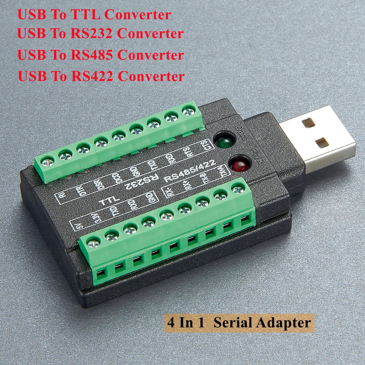 Konwerter USB na 485 RS485/422/232/TTL Interfejs szeregowy z chipem FT232RNL Adapter szeregowy 4 w 1 z chipem FTDI