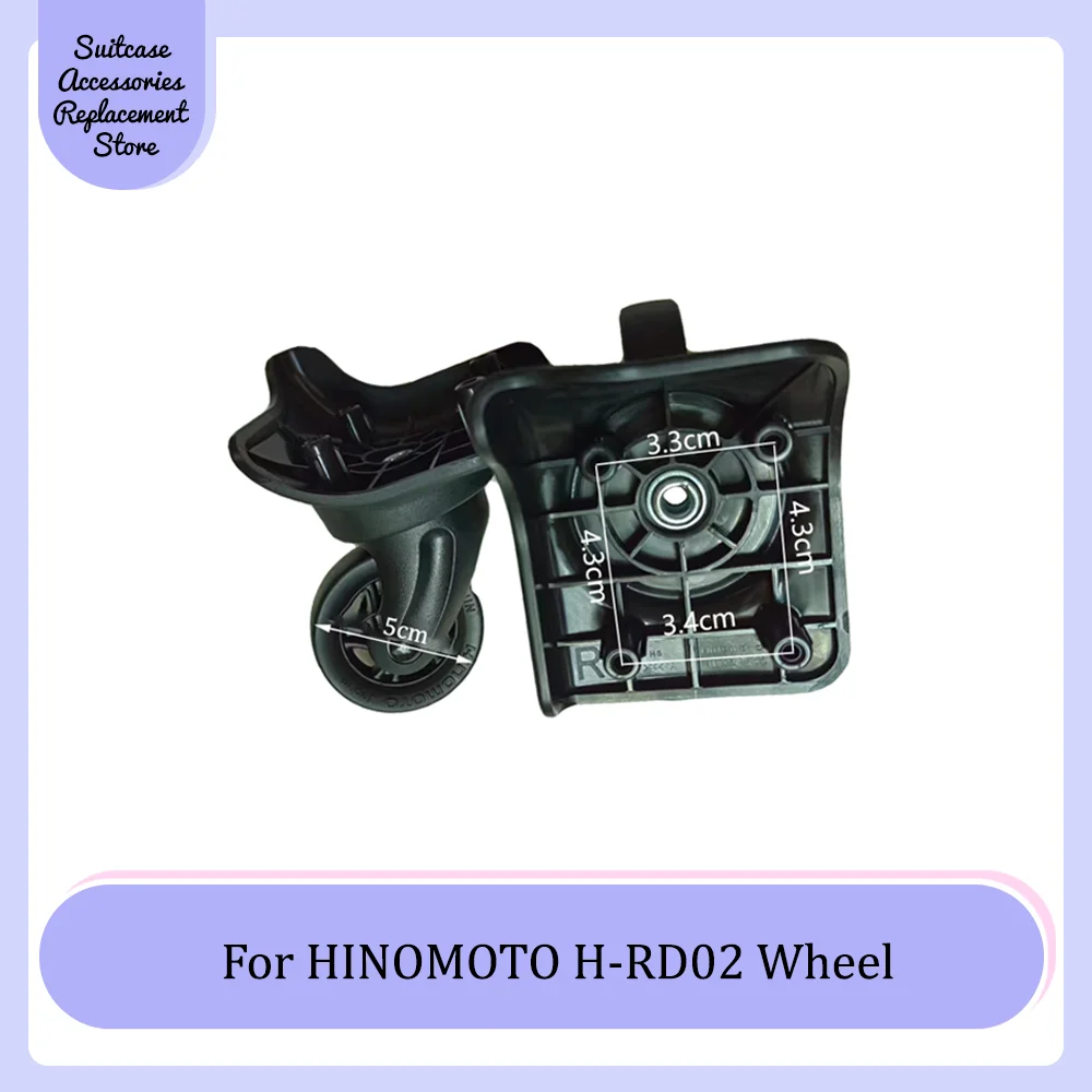 For HINOMOTO H-RD02 Universal Wheel Replacement Trolley Suitcase Smooth Silent Shock Absorbing Durable Roller Accessories Wheels