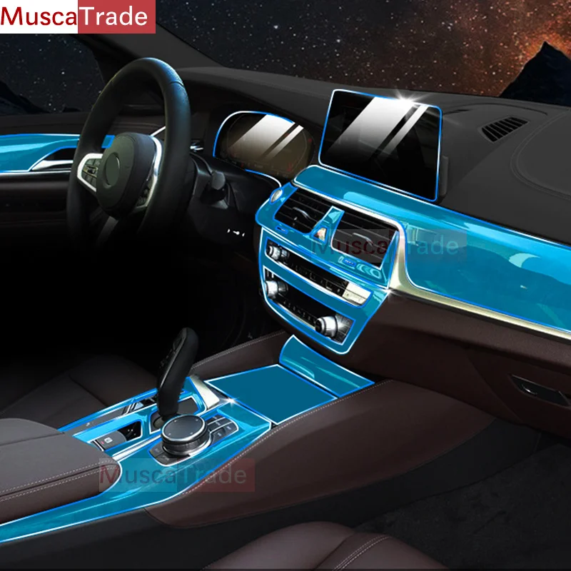 

Для BMW 5 серии G30 G31 2018-2023 панель редуктора навигации автомобильного интерьера защитная пленка ТПУ наклейка против царапин