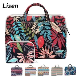 Brand Lisen Laptop Bag 11.6,13.3,14,15.6,16 Inch,Lady Man Women Briefcase Handbag Cover Case For MacBook Notobook Computer PC