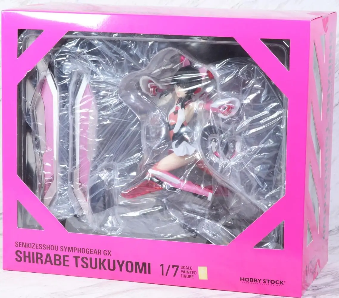 Senki Zessho Symphogear Tsukuyomi Shirabe 100% Original genuine PVC Action Figure Anime Figure Model Toys Figure Collection Doll