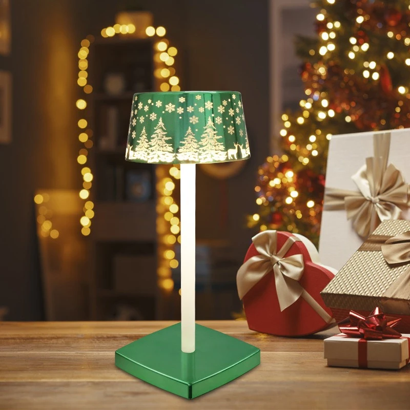 USB draadloos opladen bureaulamp kerstsfeer led-lamp touch dimbaar