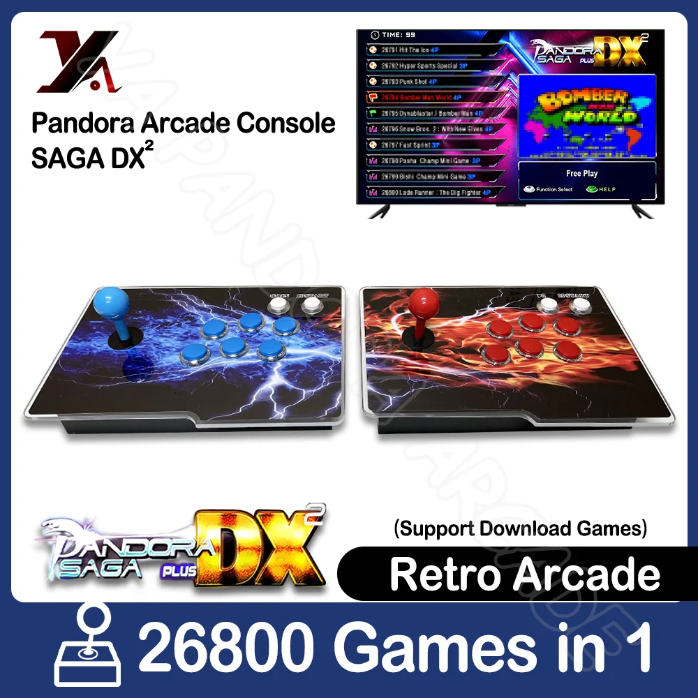 Pandora Saga DX2 box Arcade games machine 26800 games in 1 arcade game console 720HD Output Retro game machine