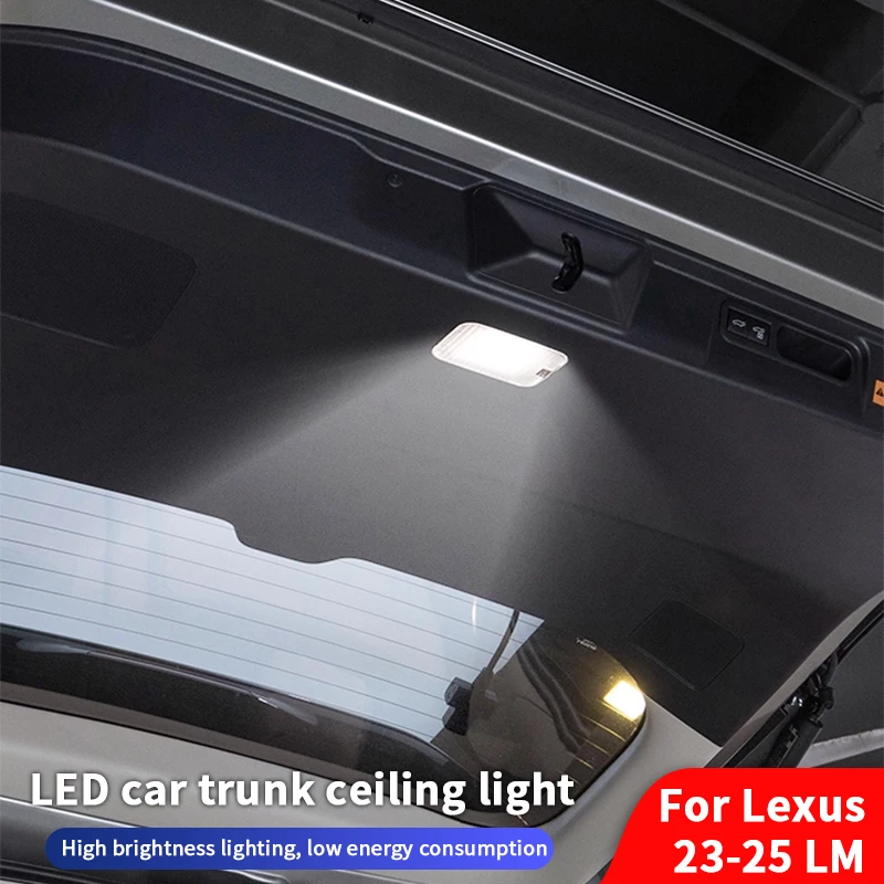 

QHCP Car LED Trunk Light High Brightness Tailgate Lamp Trunk Top Light Low Energy Fits For Lexus LM 2023-2025 Interior Accessory