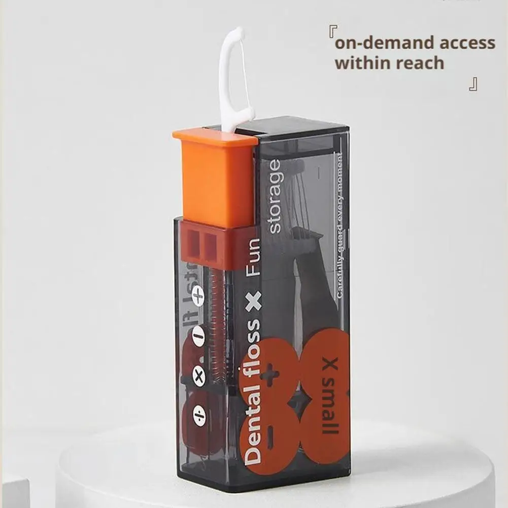 Przenośny dozownik do nićki dentystycznej, podróżny pojemnik na nić, automatyczny organizer na nić, jednorazowe piki dentystyczne, higiena jamy ustnej
