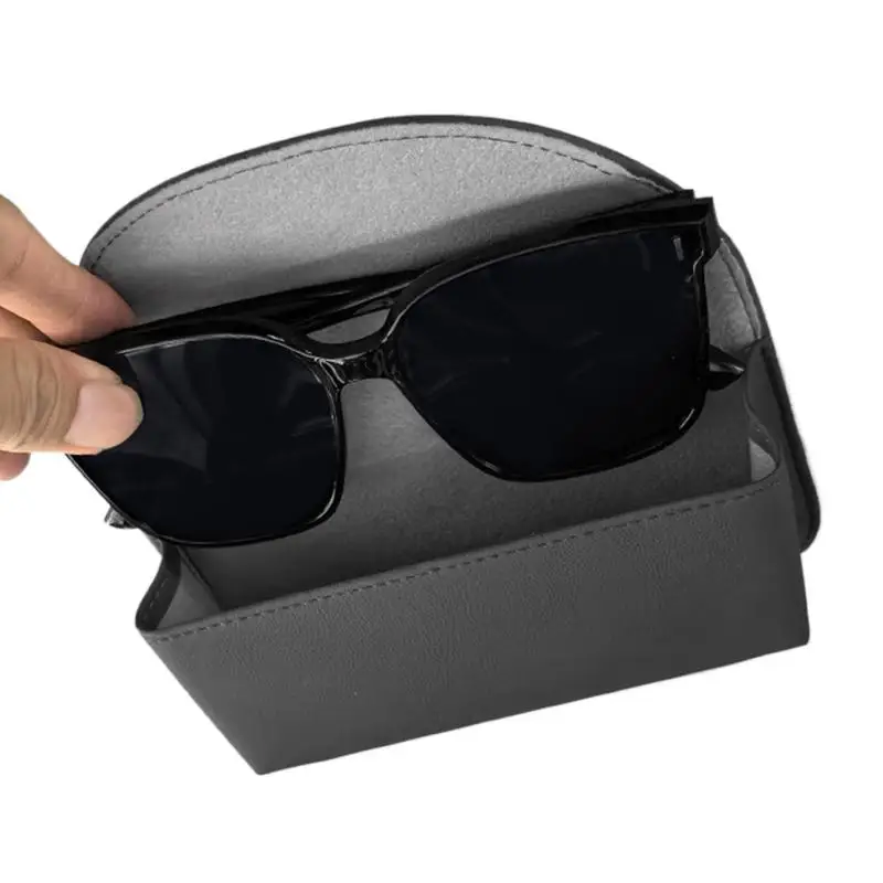 

Magnetic Glasses Box Storage Box Sun Visor Storage Glasses Clip Car Interior Decoration Car Glasses Box Visor Sunglass Holder