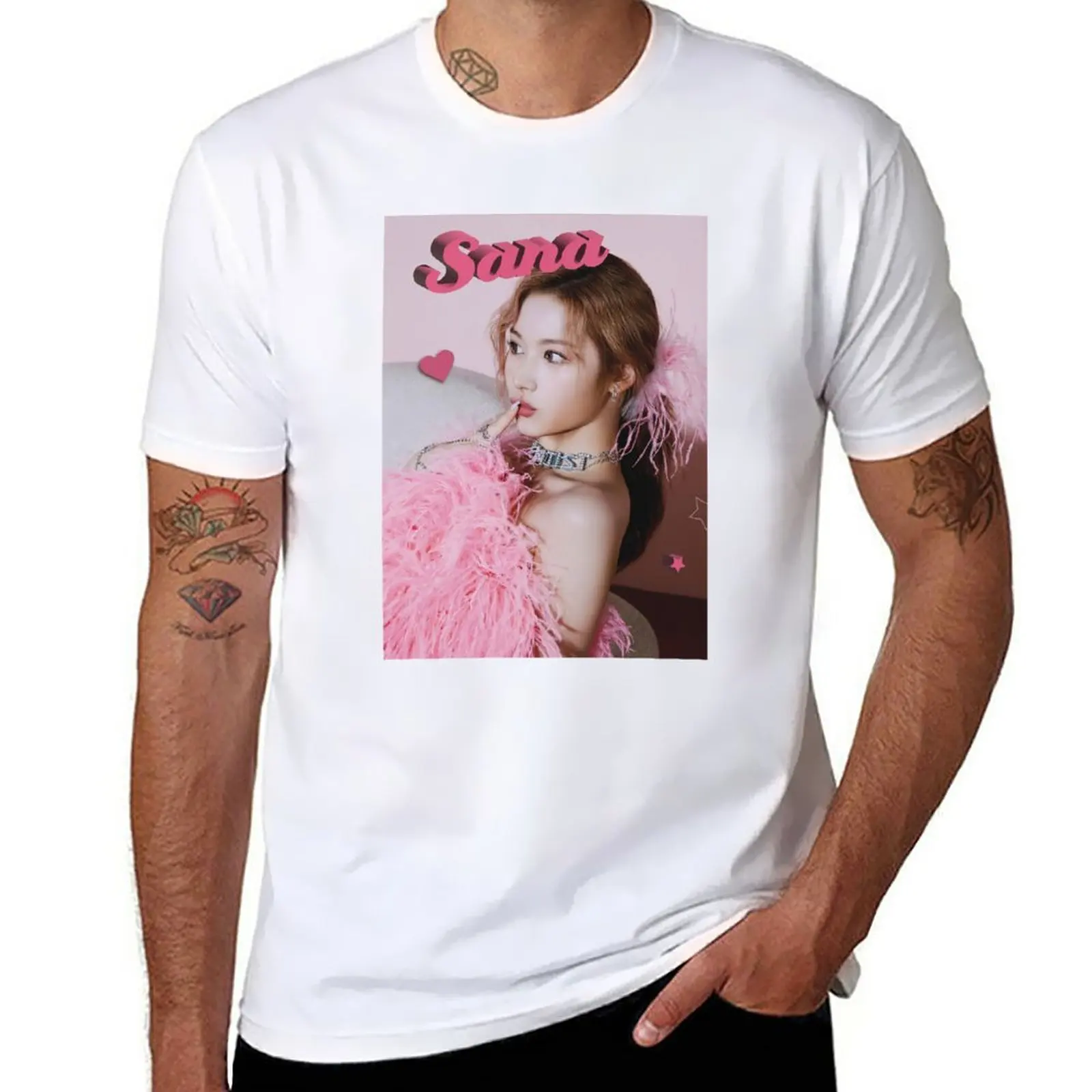 

New Sana T-Shirt Oversized t-shirt graphics t shirt blondie t shirt Short sleeve tee men