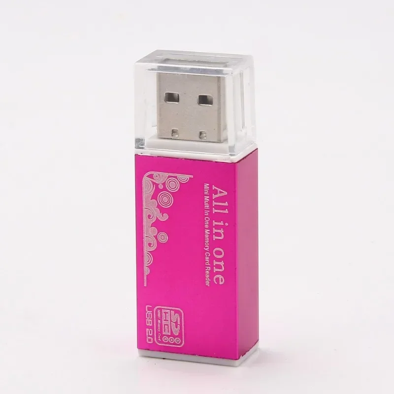 Adaptateur de lecteur de carte Micro SD 4 en 1, SDHC MMC USB T-Flash M2 MS Duo USB 2.0, 4 emplacements