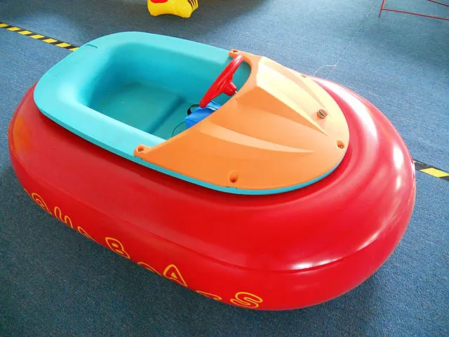 Electric inflatable water lifeboats of different colors used in swimming pools