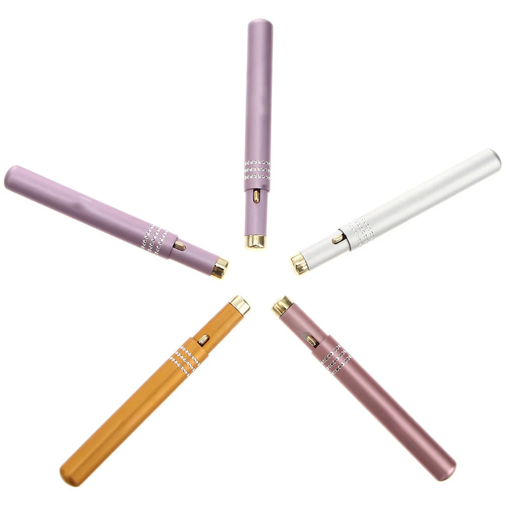 

5 Pcs Retractable Metal Case Lip Brush for Makeup Gloss Exfoliating Scrub Concealer Portable Lipstick Accessory Durable