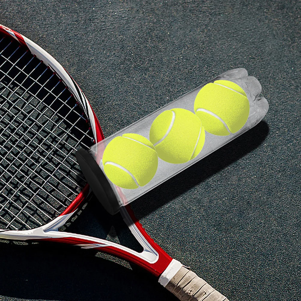 

8pcs Tennis Ball Storage Cylinder Transparent Pvc Container For Practice Portable Organizer Pickleball Baseball Softball Holder