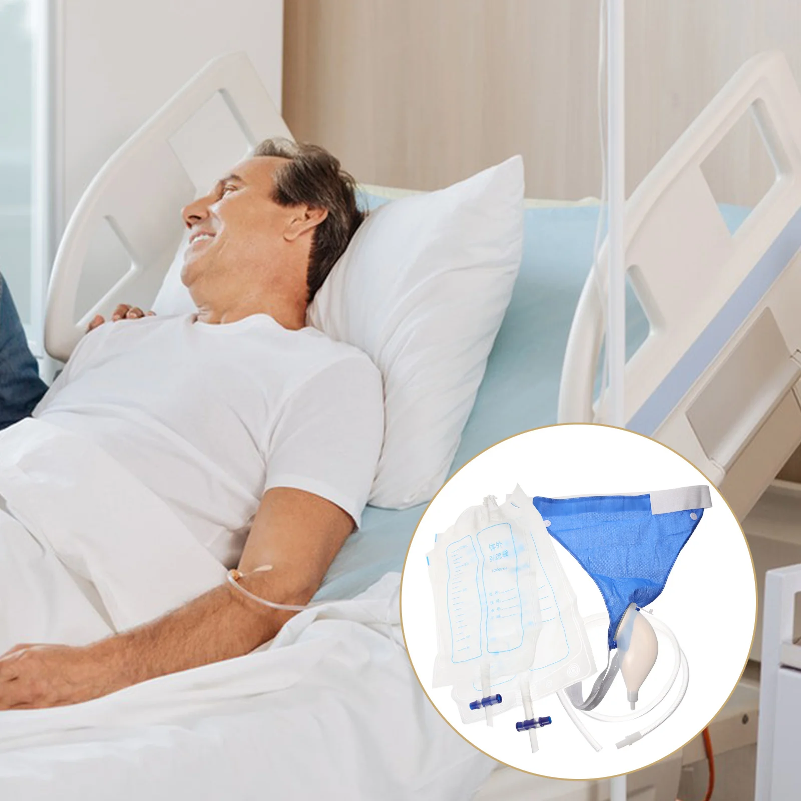 

Многоразовый писсуар, силикагель, синяя ткань, прочный мешок для писсуара, устойчивость к утечке, послеоперация, уход за пожилыми людьми, поставки пациентов