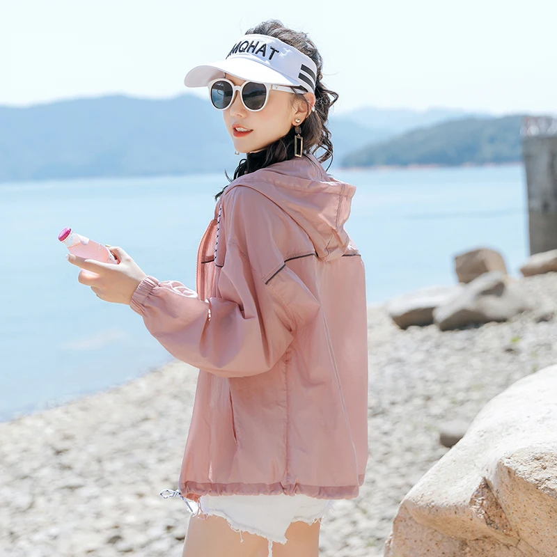 2026-summer-new-women's-breathable-thin-sun-protection-clothing-korean-style-loose-all-match-short-outerwear-with-hood