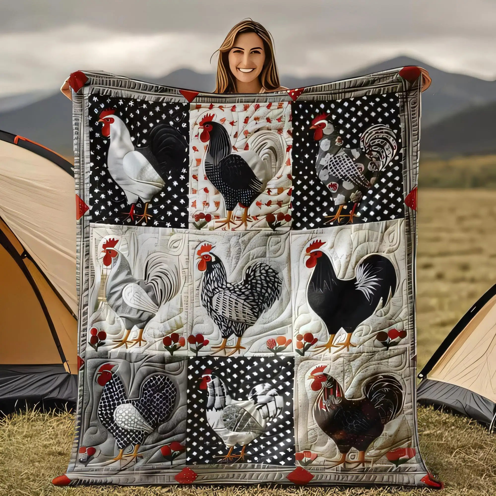 Colorful Rooster Qu…