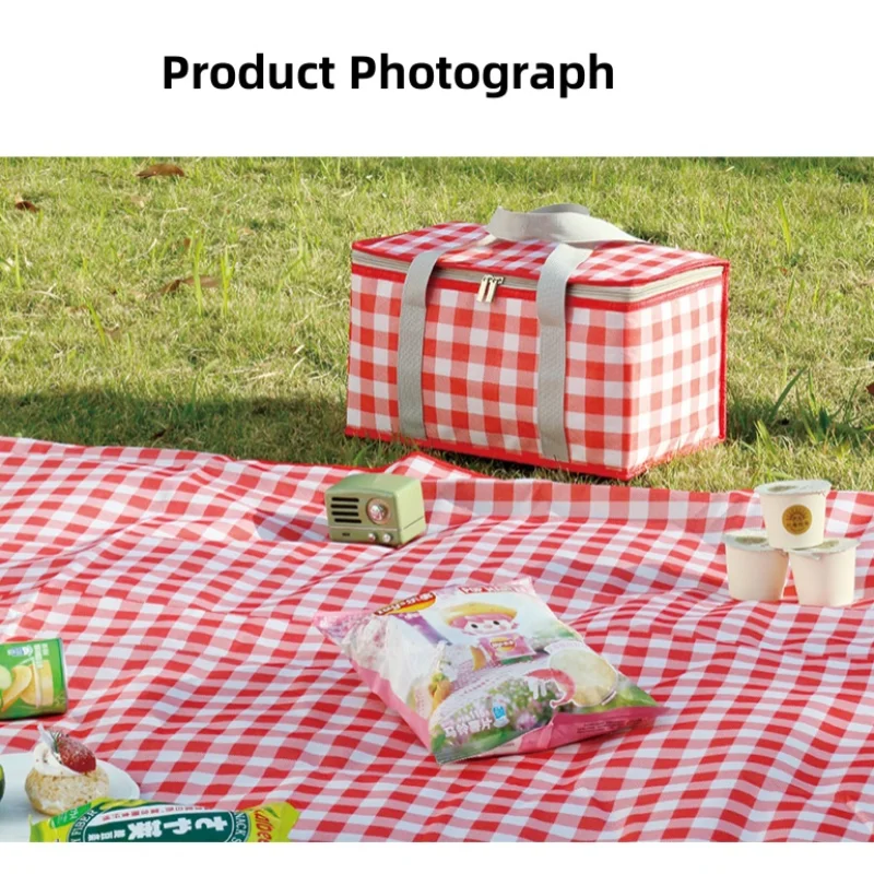 Picnic Accessories Piknik Sepeti Thermal Cooler Bag Insulated Portable Folding Lunch Bag Large Capacity for Outdoor Camping Box