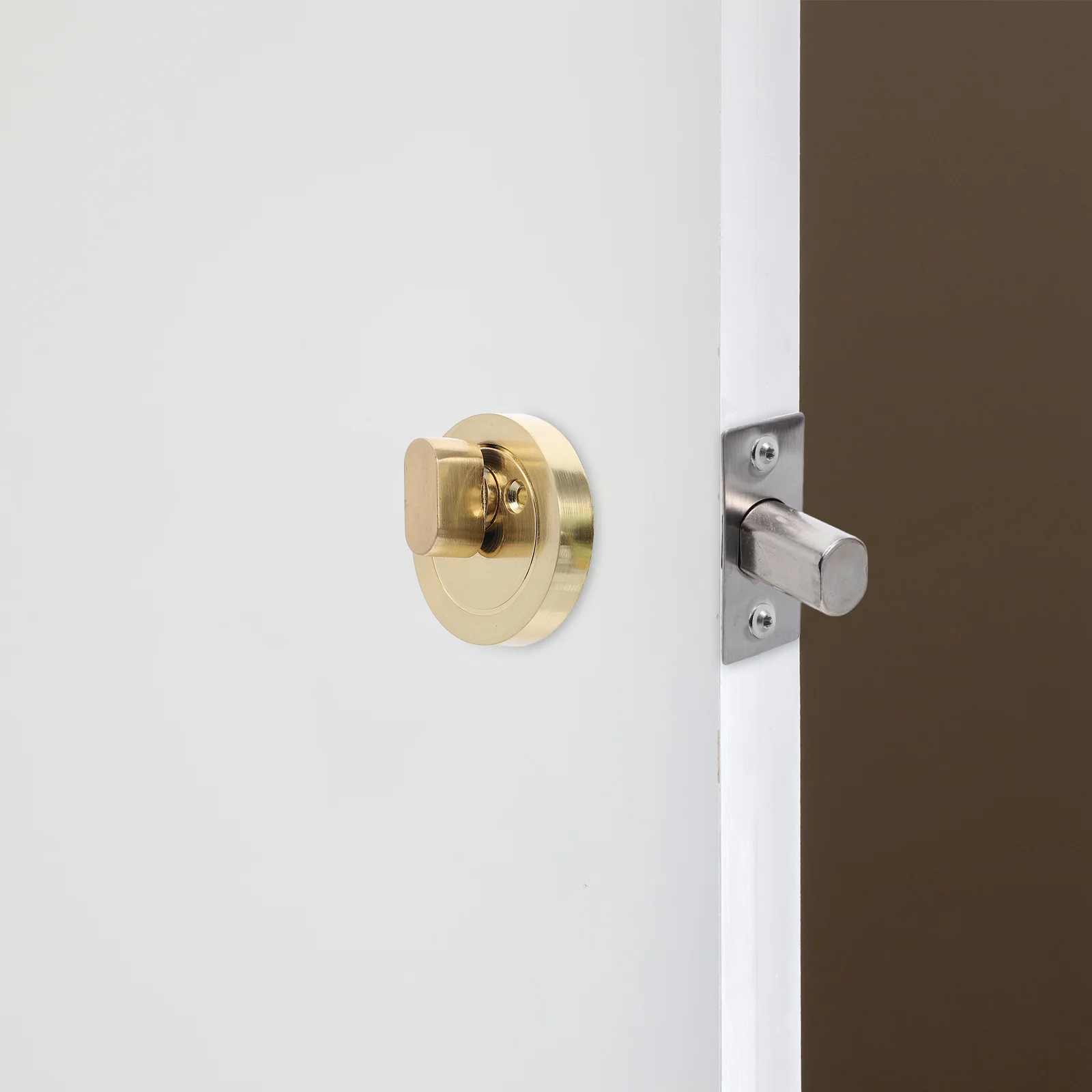 قفل مستدير سبائك الزنك اسطوانة واحدة ديدبولت للدخول غرفة نوم باب الحمام مرتبطا الميت بولت قفل مقبض الباب الخارجي