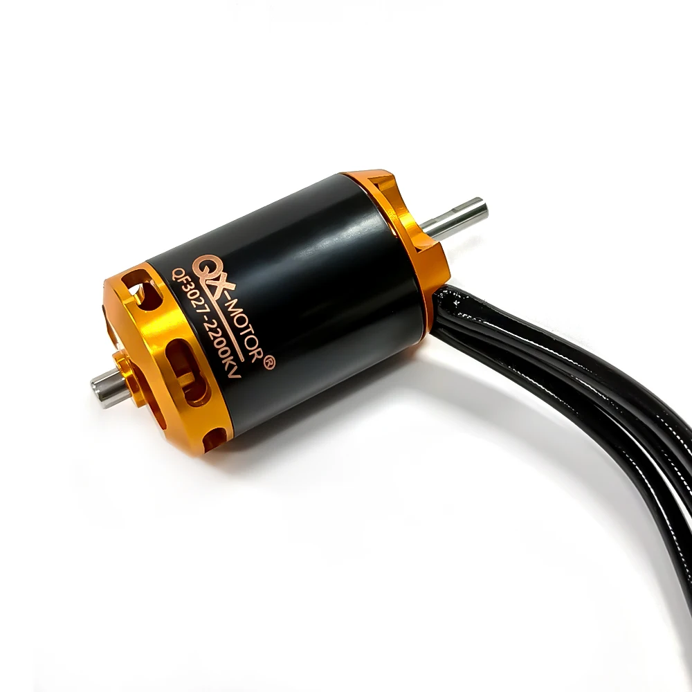 QX-มอเตอร์แบบไม่มีแปรง70มม. 12ใบพัดพัดลมท่อ QF3027 2200kv สำหรับรีโมทคอนโทรลชิ้นส่วนของเล่น