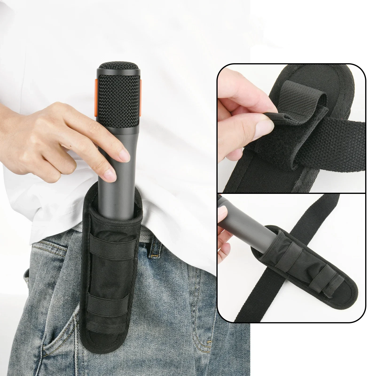 

For JBL Partybox Mic Series Microphone Holder K Song live Universal Microphone holder Clamp Storage Box